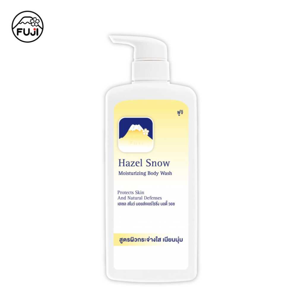 FUJI HAZEL SNOW MOISTURIZING BODY WASH (ครีมอาบน้ำสูตรดั้งเดิม สีเหลือง)
