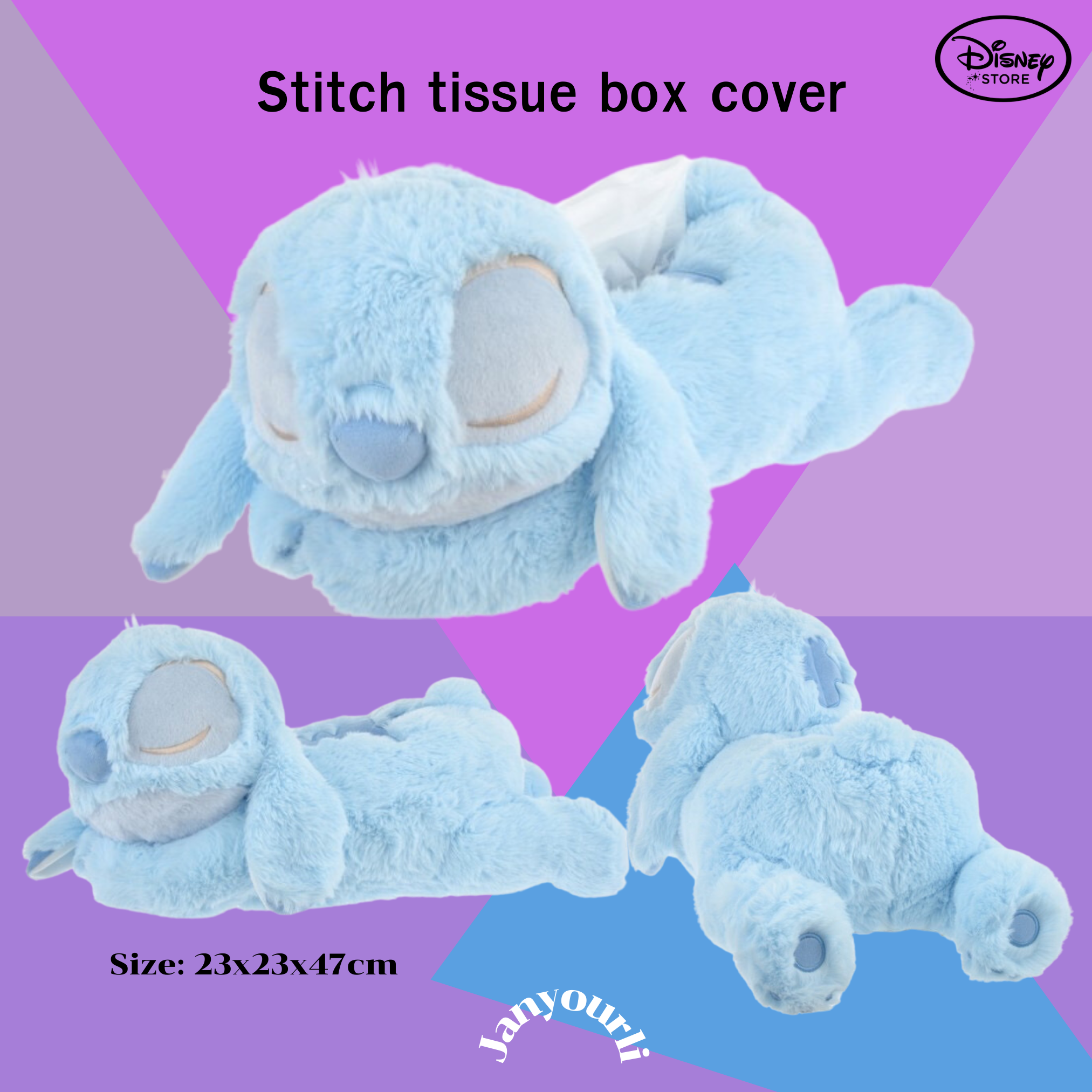 ตุ๊กตาใส่กล่องทิชชู่ sleeping stitch tissue box cover