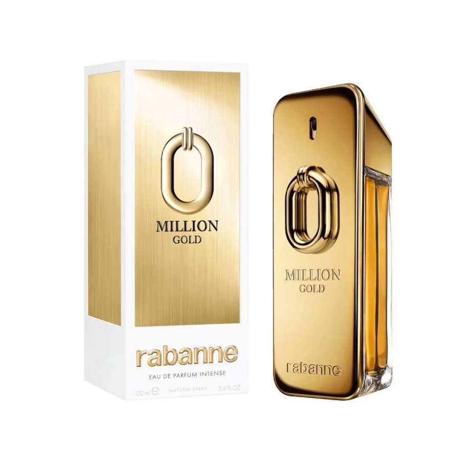 Rabanne Million Gold for Men - Eau De Parfum Intense 100 ML กล่องซีล ป้ายไทย