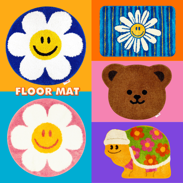 Wiggle Floor Mat / พรมขนนุ่ม วิกเกิ้ล / พรมซับน้ำ มียางกันลื่น