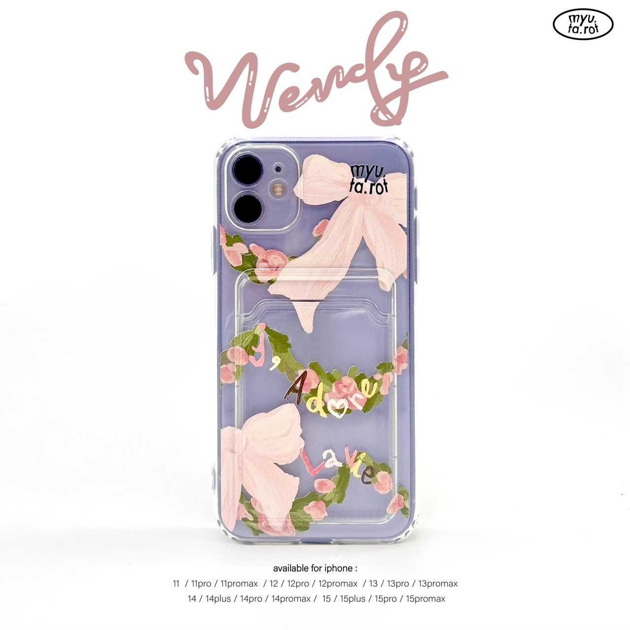 iPhone case with card holder - Wendy