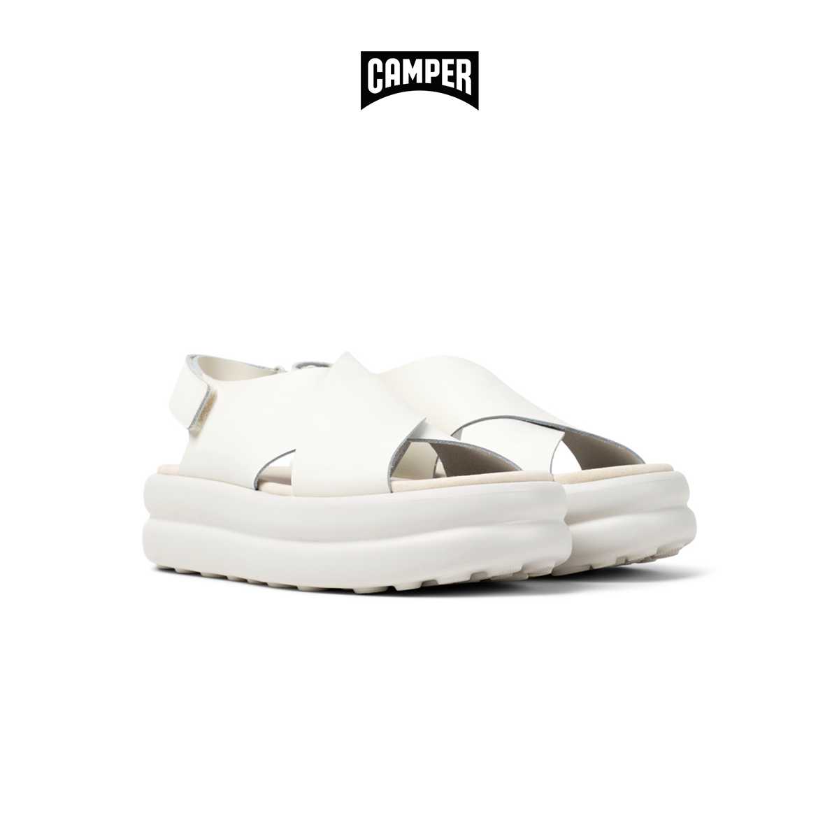 CAMPER รองเท้าแตะ ผู้หญิง รุ่น Pelotas Flota Up สีขาว ( SAN -  K201727-002 )
