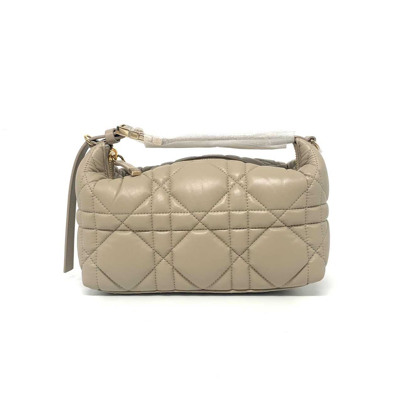 New Dior travel nomad pouch medium sand calfskin lghw dc22