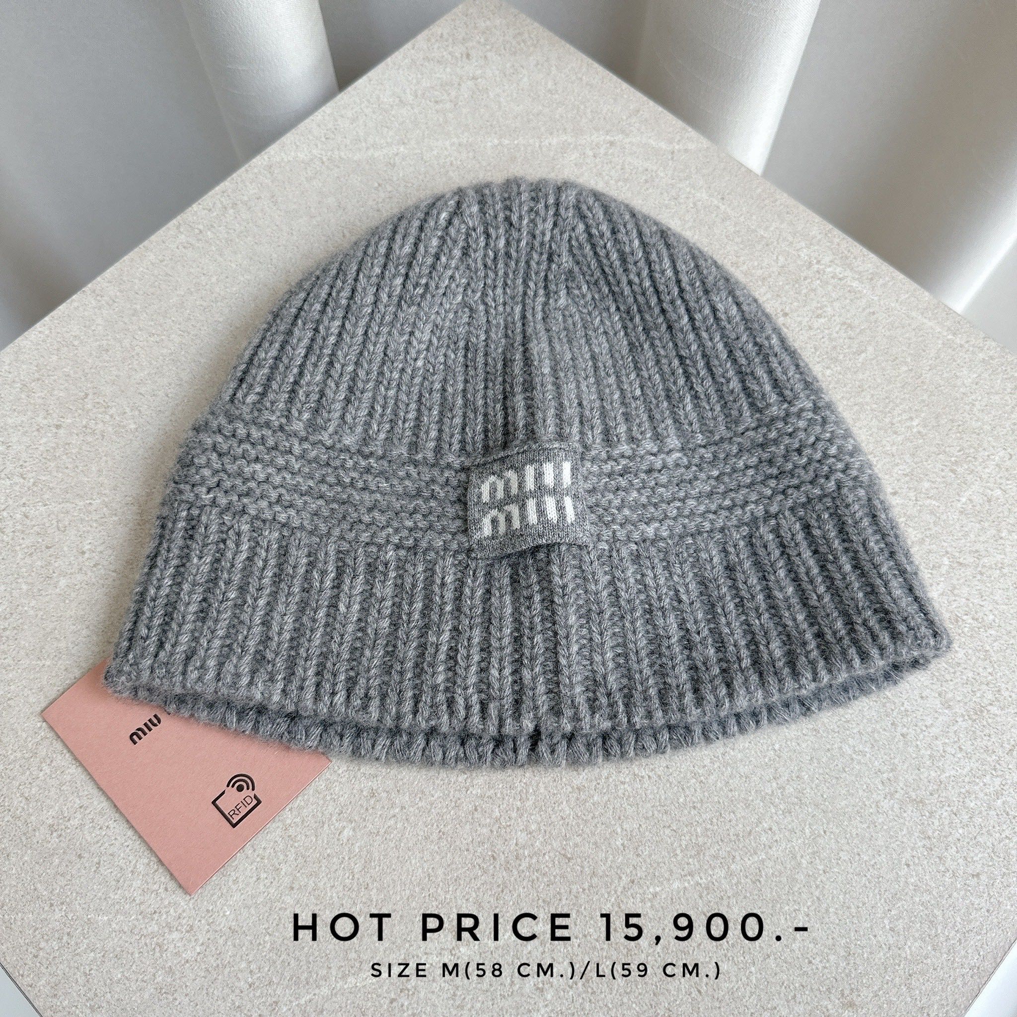 Miumiu Beanie (Grey)