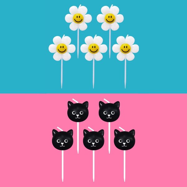 WiggleWiggle Happy Candle : ชุดเทียน ได้5ชิ้น