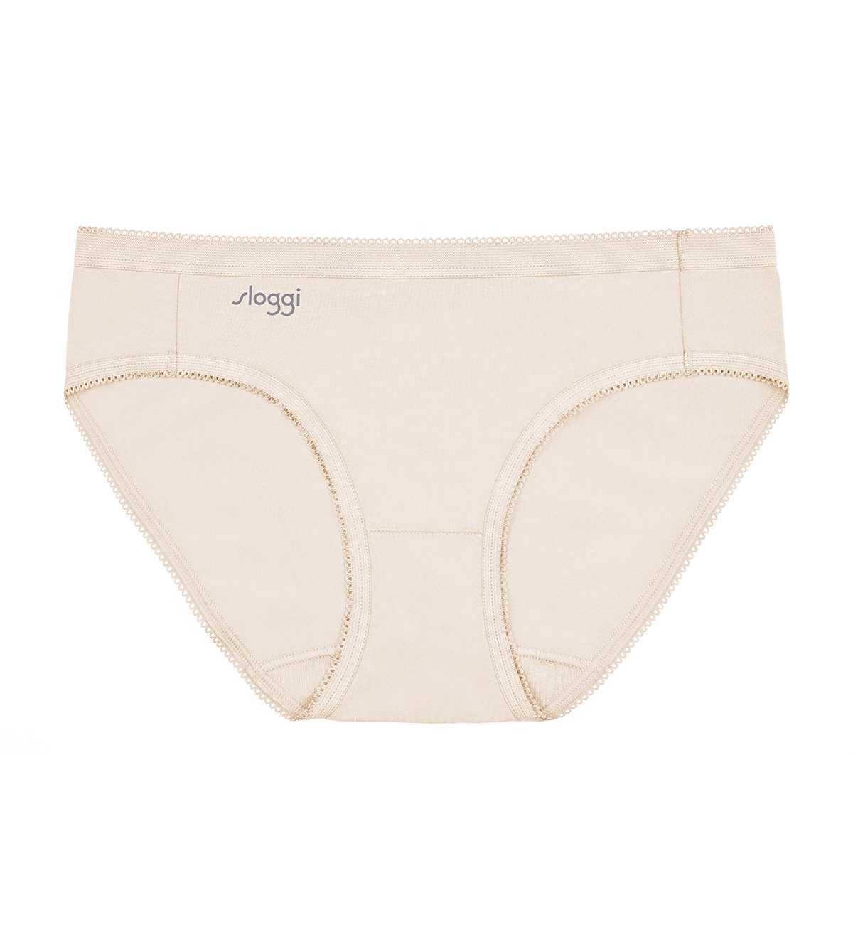 NEW sloggi 10218527 sloggi Comfort care Midi2 R 1986 กางเกงในเนื้อผ้าคอตตอน รูปแบบมิดี สีครีม