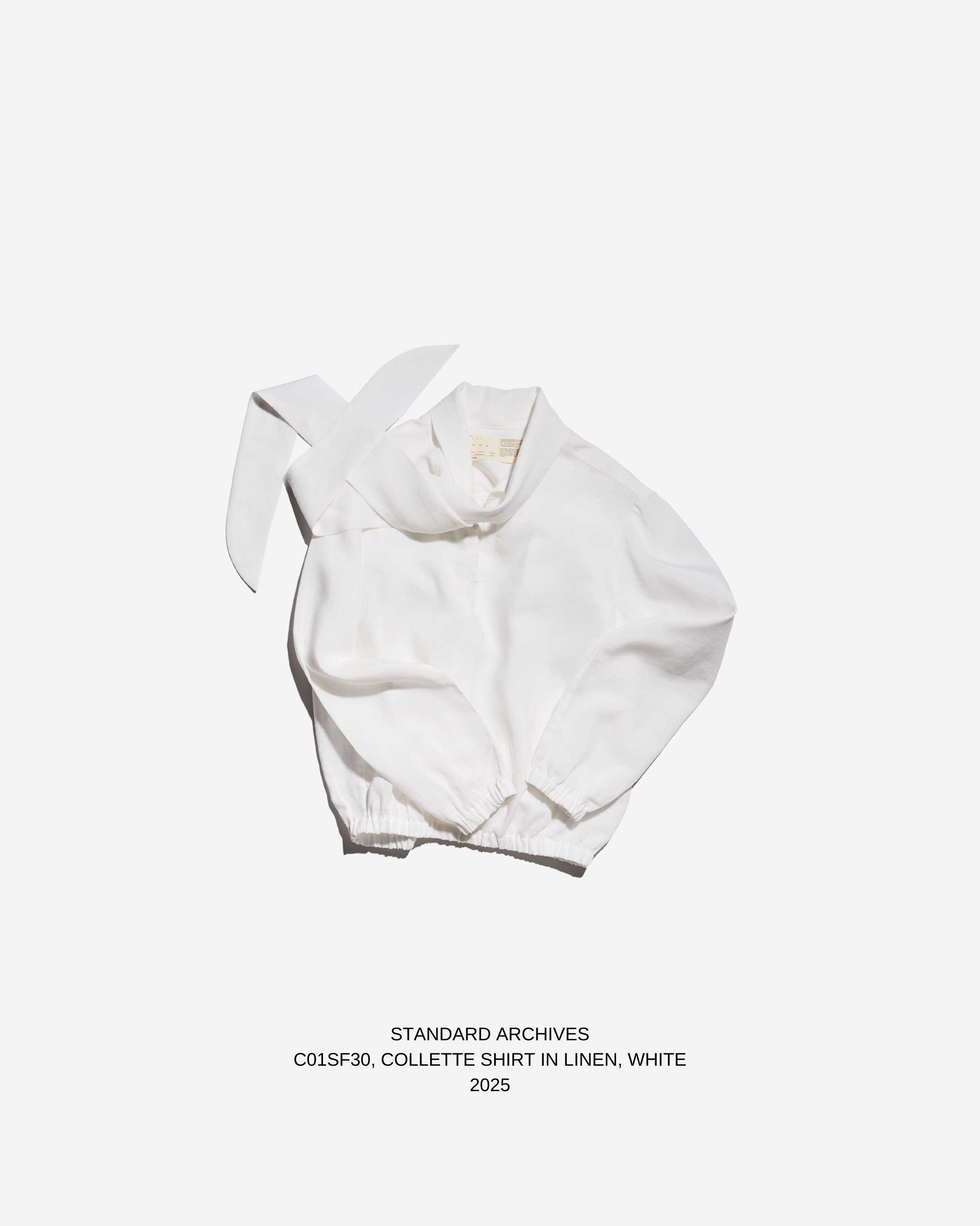 C01SF30,COLLETTE SHIRT IN LINEN,WHITE
