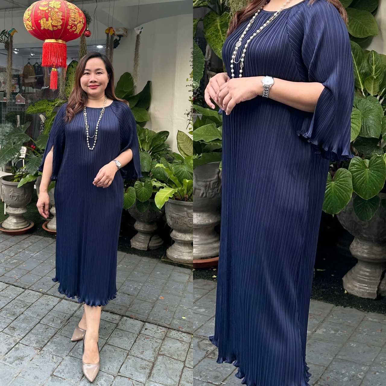 Pleatbynisa เสื้ออัดพลีท A681 เนื้อผ้าPolyester100%