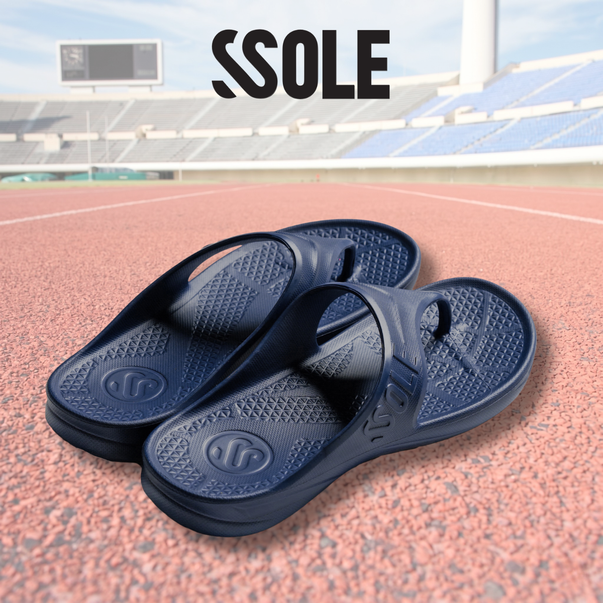 SSOLE Sandals- รองเท้าแตะใส่วิ่ง สี Deep Blue