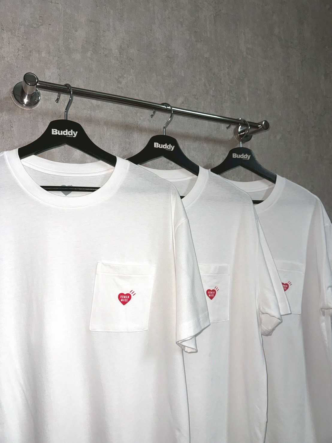 Human Made 3pack pocket t-shirt set (Black,White)