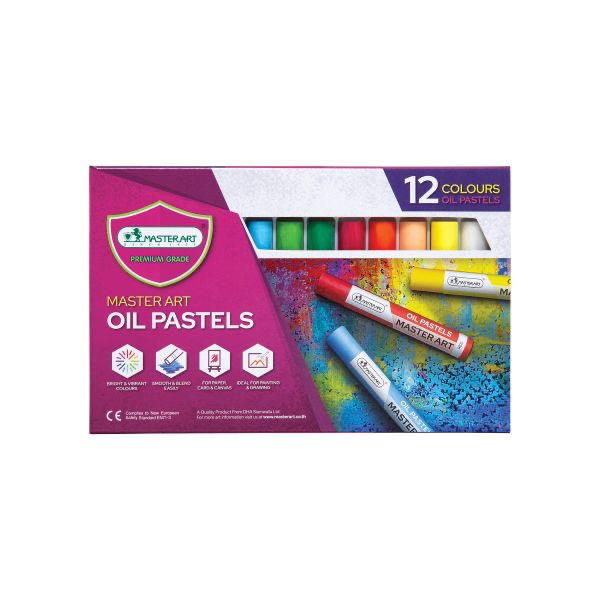 มาสเตอร์อาร์ตสีชอล์กน้ำมัน 12 สี   (โหล12กล่อง)