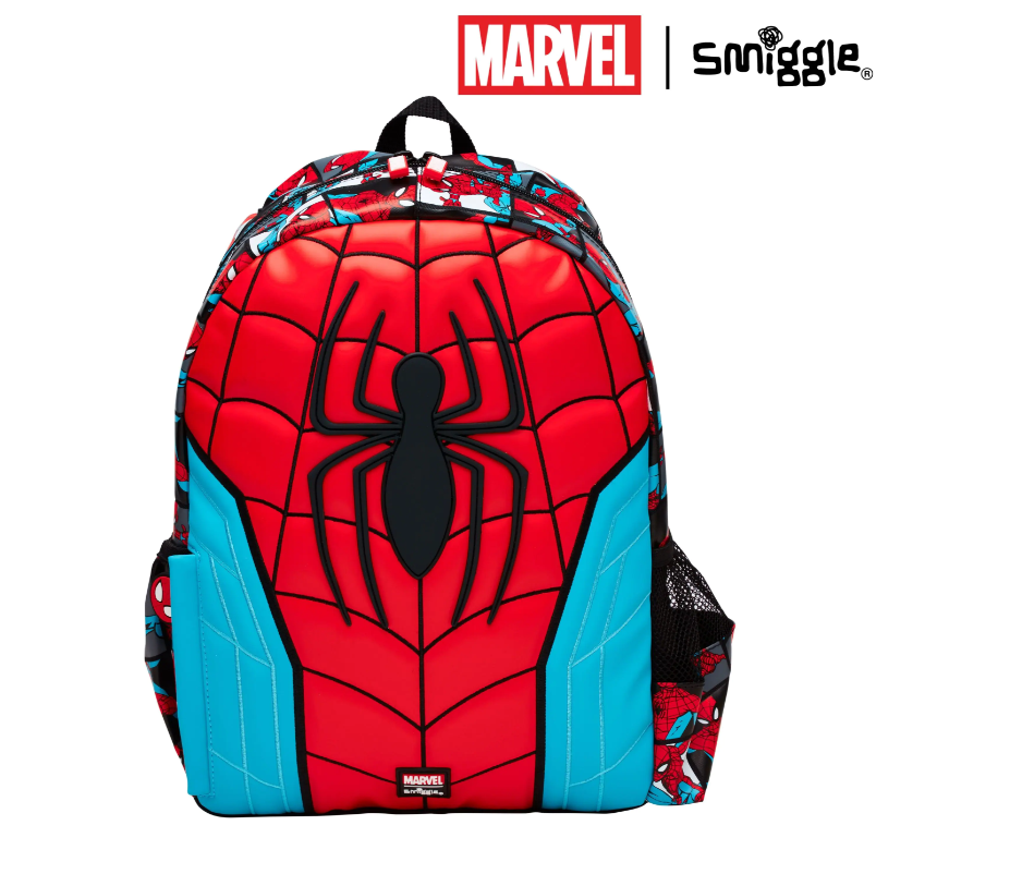 กระเป๋านักเรียนSmiggle กระเป๋า ลายสไปเดอรืแมน  ขนาด 14 นิ้ว ของแท้ พร้อมส่งในไทย💕✔