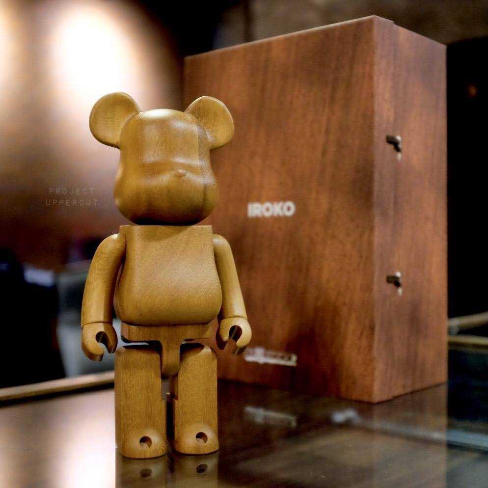 BE@RBRICK 400% KARIMOKU - Iroko (Wood) [New]