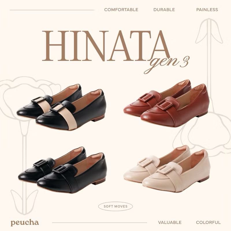 ￼Peucha (เปอชา) HINATA Gen 3 รุ่นใหม่พื้นนุ่ม Soft Loafer 🍞 (พื้นนุ่ม) โลฟเฟอร์ คัชชู คัทชู