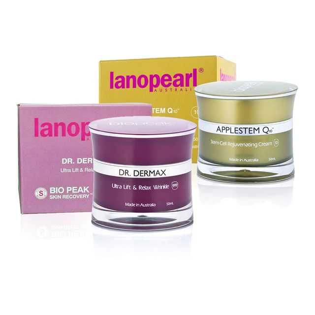 Lanopearl Dr.Dermax  50ml. + Lanopearl Applestem Q10  50 ml.