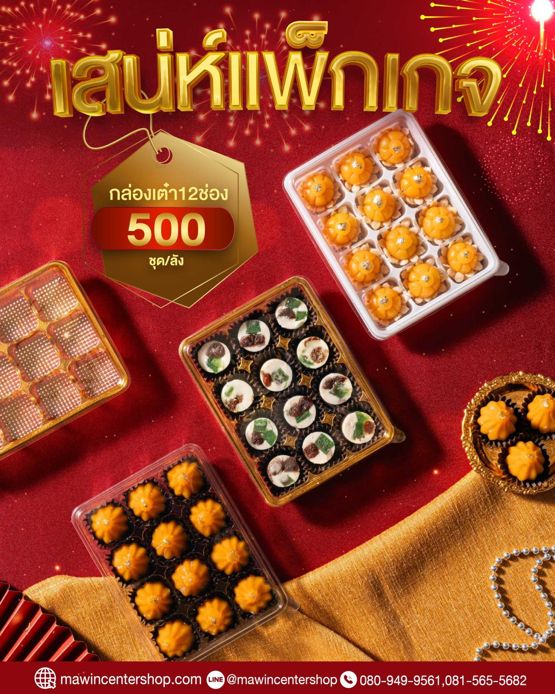 P101BX205 กล่องลูกเต๋า 12ช่อง+ใส รุ่นวิน(ลัง500ชุด)