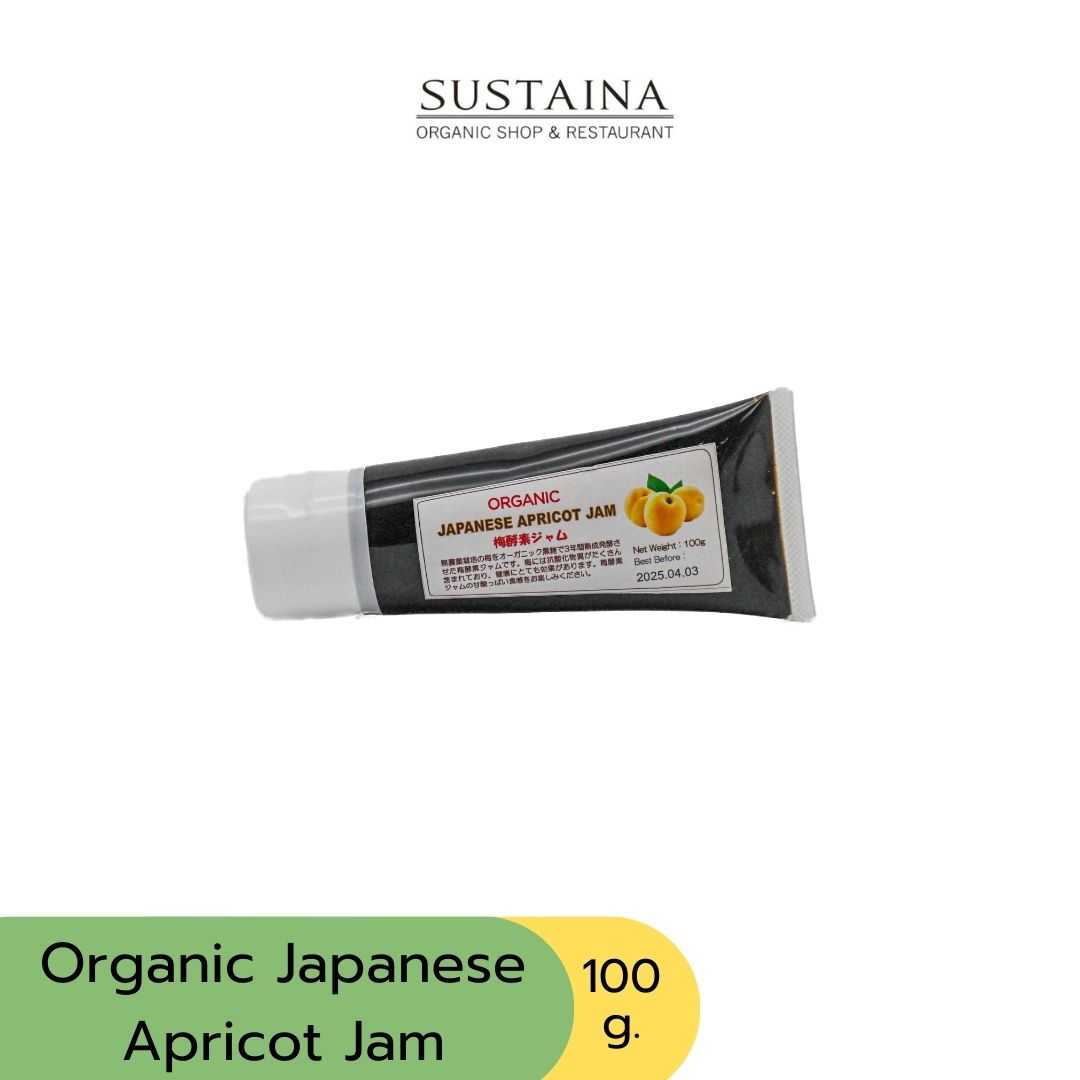 แยมบ๊วยหลอด ขนาด 100กรัม / Organic Japanese Apricot Jam 100g.