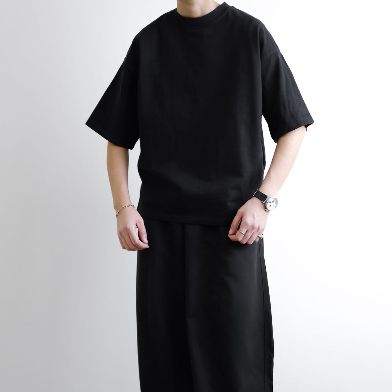 WEGO Cropped Crew Neck Cotton Oversized Tees