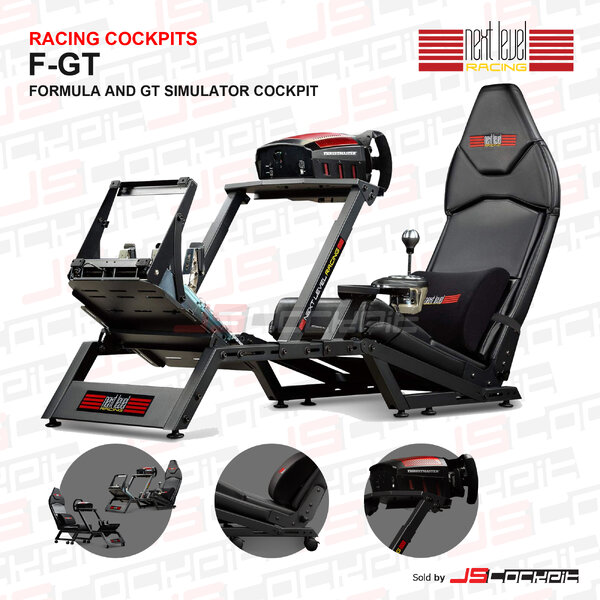 Next Level Racing รุ่น F-GT ,Full Cockpit ปรับท่านั่งแบบ Formula หรือ GT ได้ รองรับ Logitech, Thr...