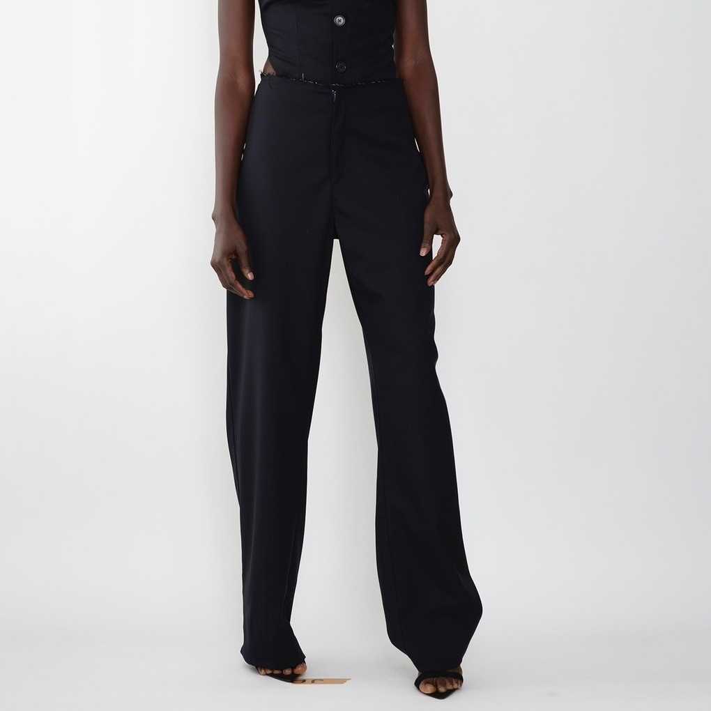 SALE Jade Cropper Tailored trousers - Dark Navy