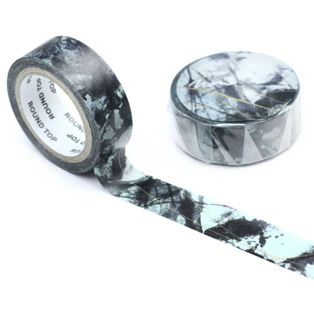 เทปตกแต่ง  ATELIER NOIR - MASKING TAPE / BROCADE YARN(BLACK INK)