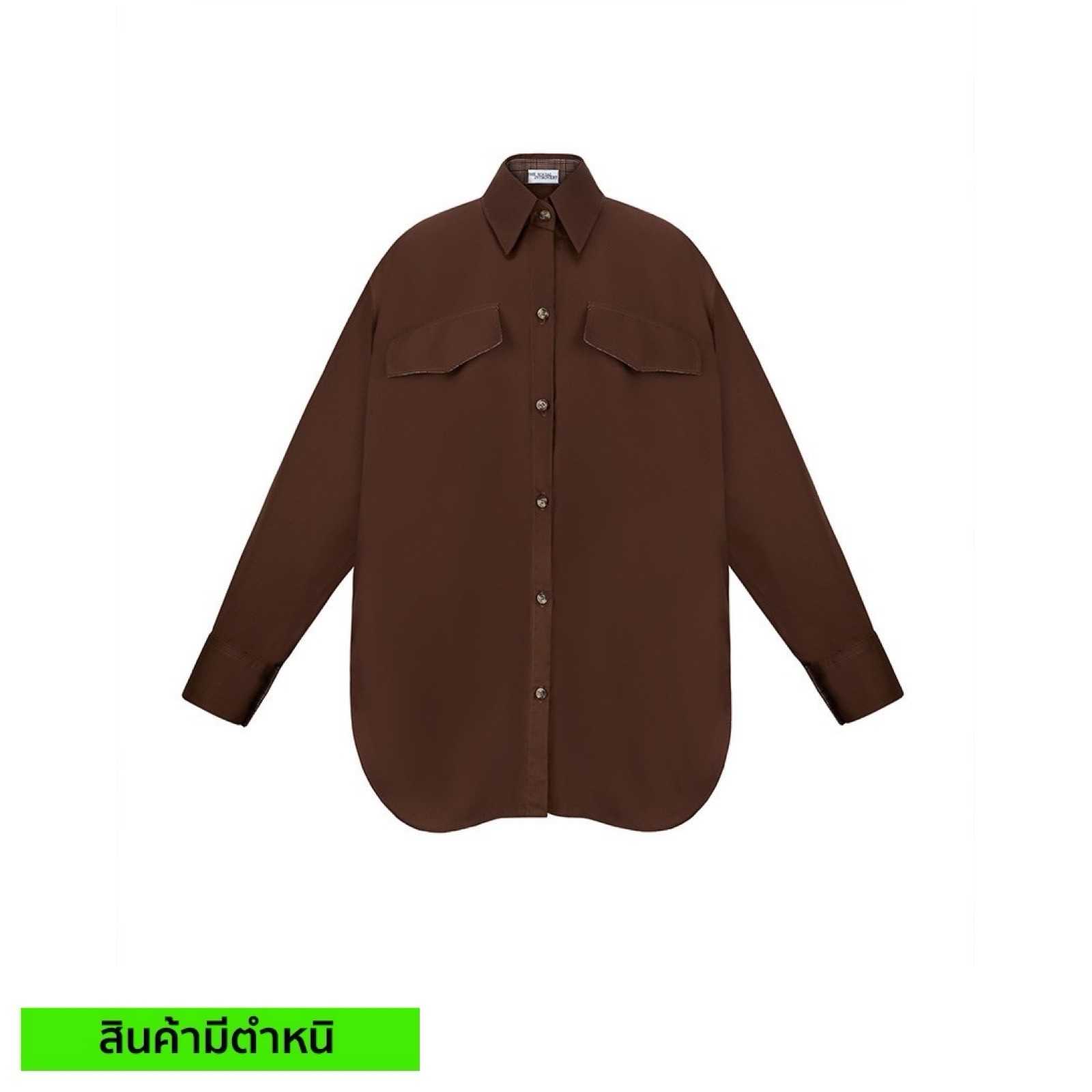 (สินค้ามีตำหนิ) EVERETT SHIRT – BROWN
