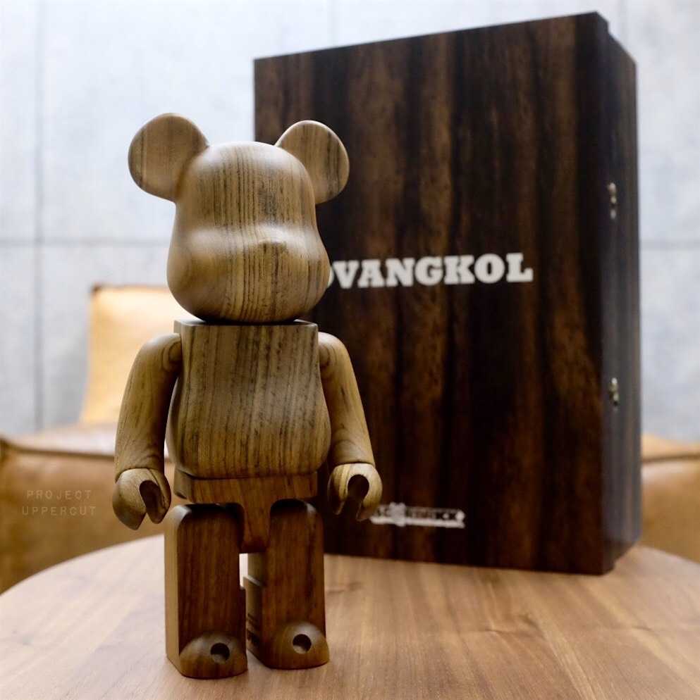 BE@RBRICK 400% KARIMOKU - Ovangkol (Wood) [New]