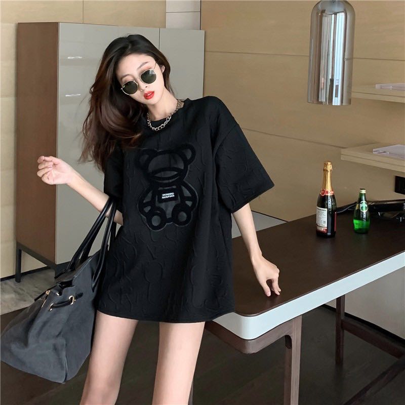 พร้อมส่ง💓 เสื้อโอเวอร์ไซส์ สไตล์เกาหลี รุ่นนี้น่ารักมากๆ ใส่คู่กับขาสั้น เฟียสมาก ชิคๆคูลๆ
