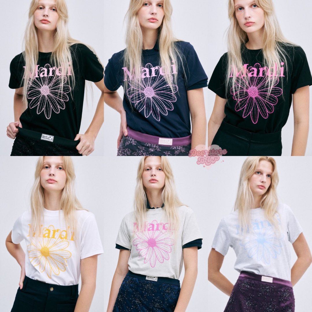 พร้อมส่ง Mardi Flowermardi Slim T-Shirt (10 Colors) 