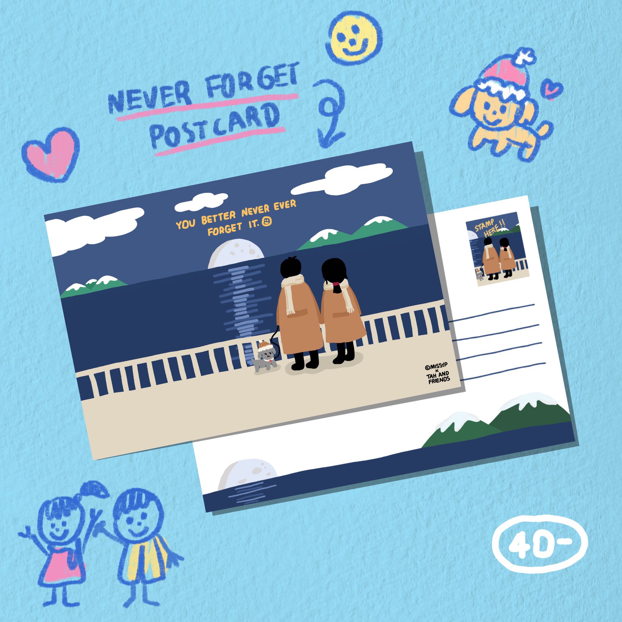 POSTCARD NEVER FORGET
