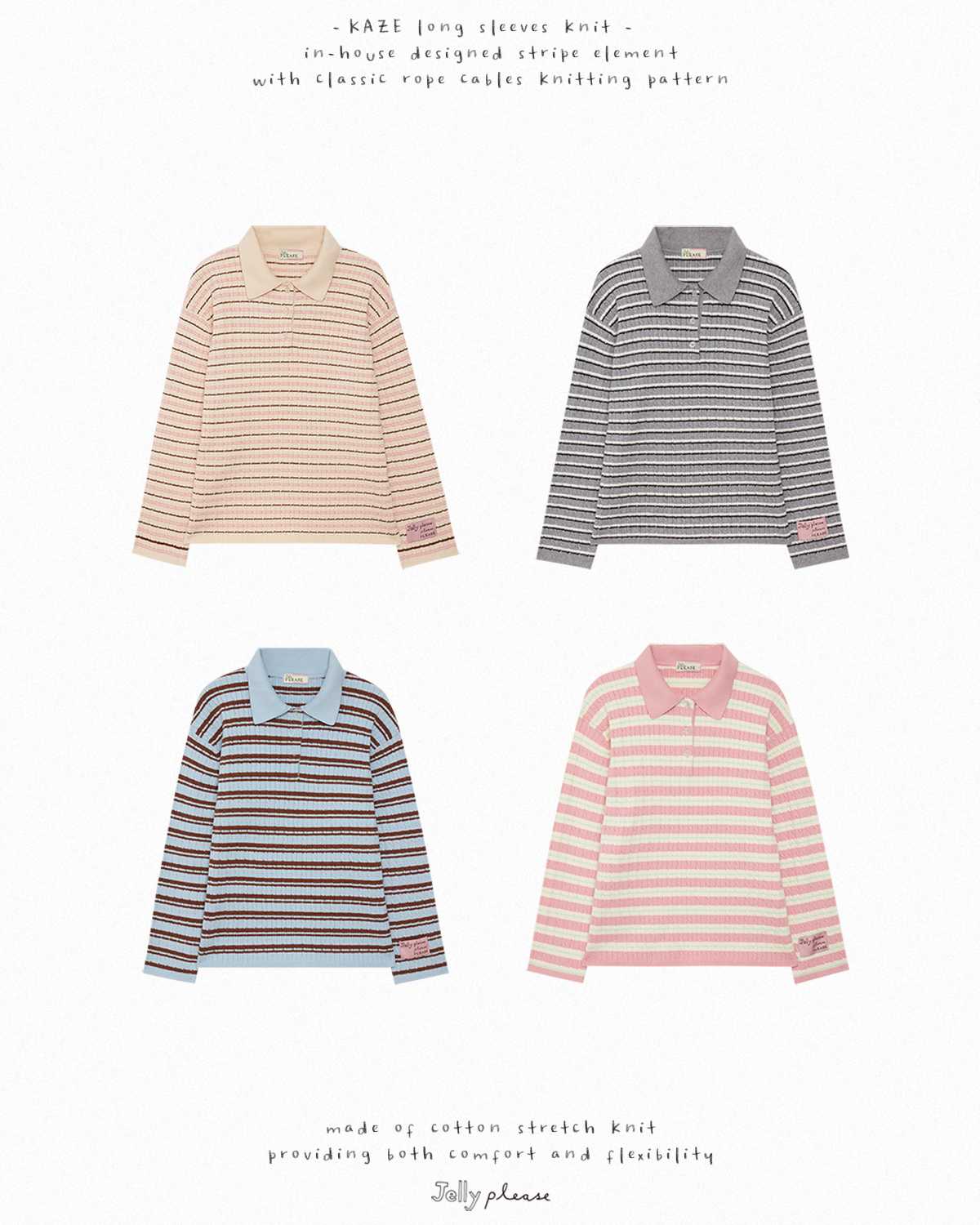 (🧶KNIT pieces) KAZE - long sleeves knit | สีจริงถ่ายด้วยมือถือ no filter รูปสุดท้าย
