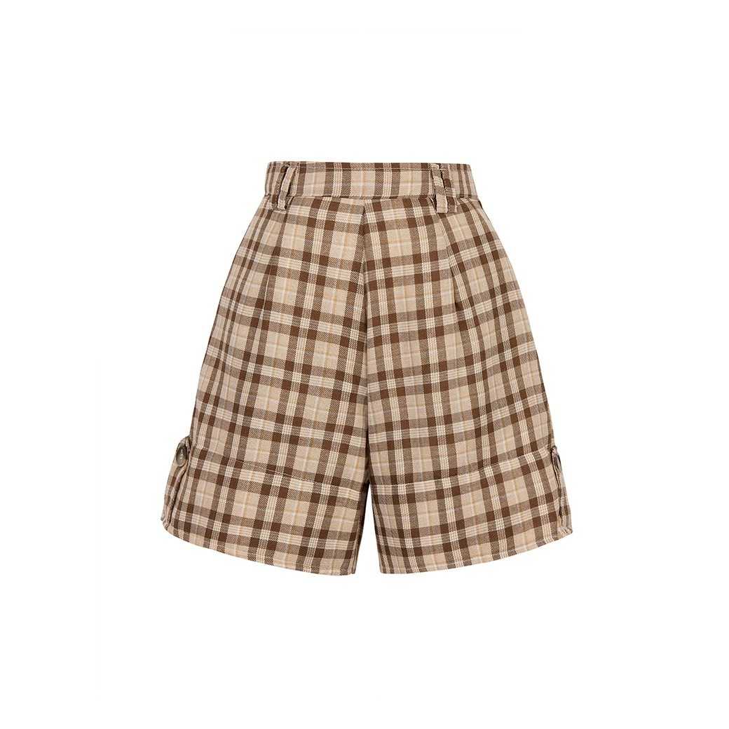 BRIELLE SHORTS - BROWN