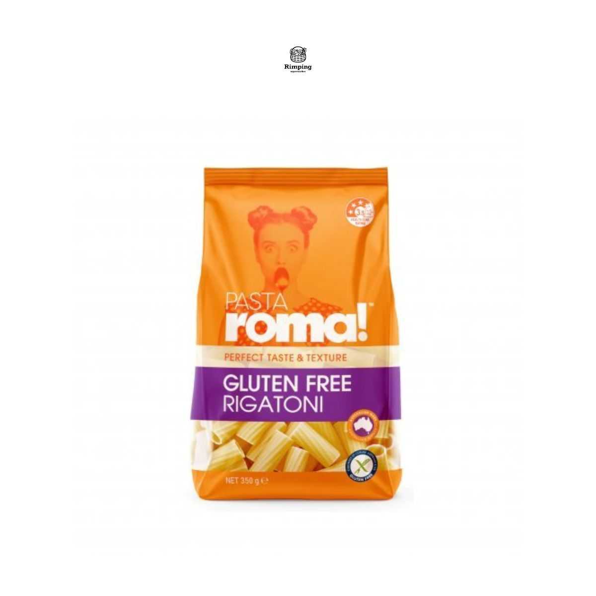 Roma! gluten free pasta rigatoni 350g.