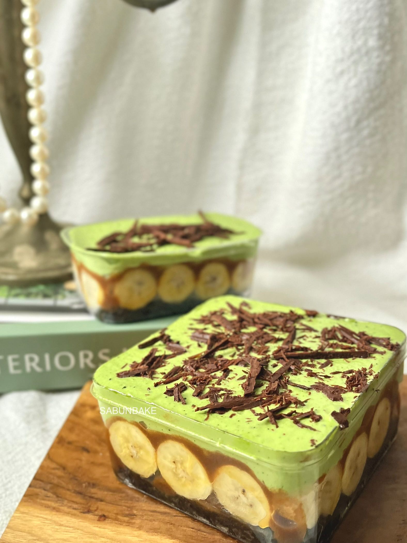 Matcha Banoffee   (ส่งแบบรถเย็น)
