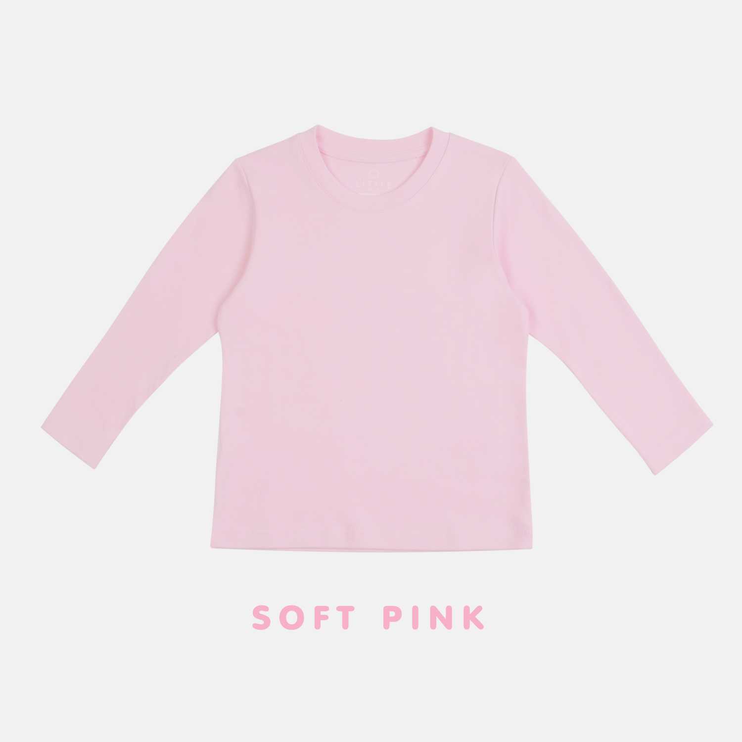 เสื้อแขนยาวเด็ก Kids Supersoft Long Sleeve Crew - Soft Pink