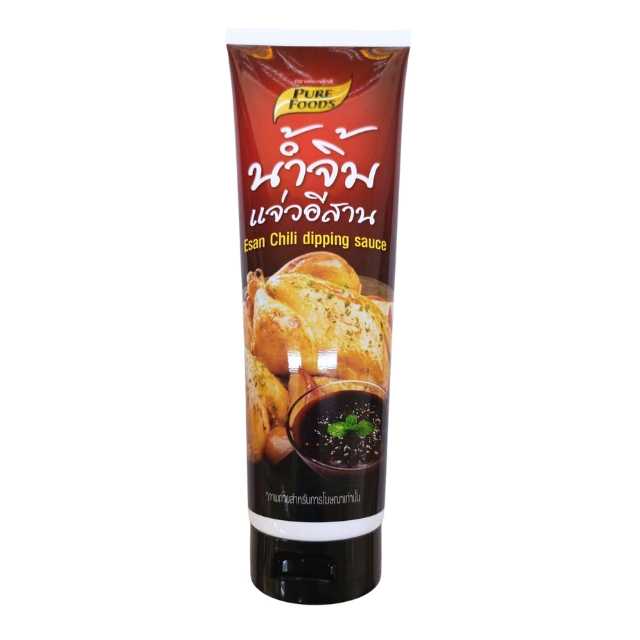 (Pure Foods) น้ำจิ้มแจ่วอีสาน 330g/หลอด x 12 หลอด/กล่อง(ส่ง12+ 36.25บาท)