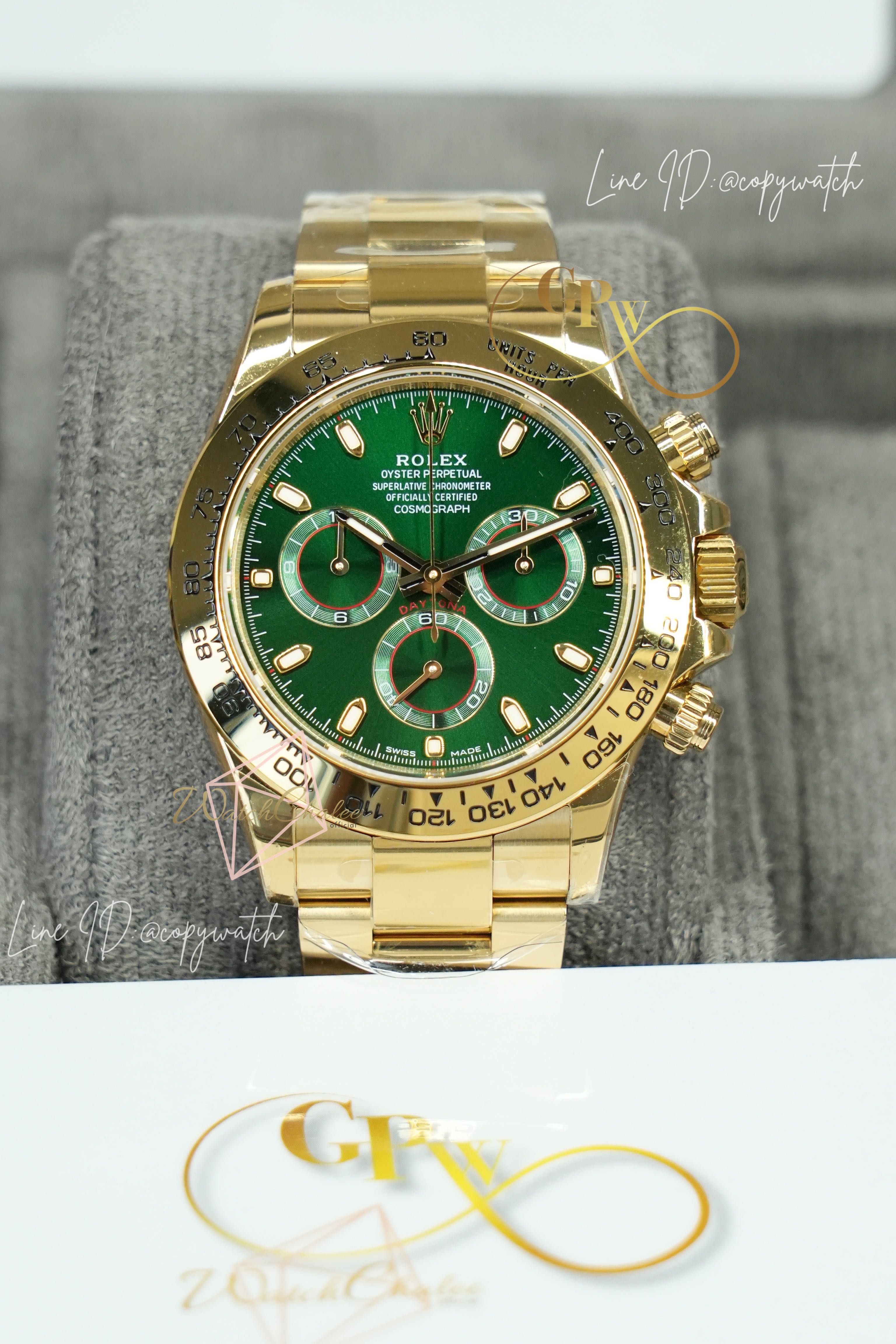 Rolex Daytona Loki Yellow Gold 40 mm. Automatic swiss movement