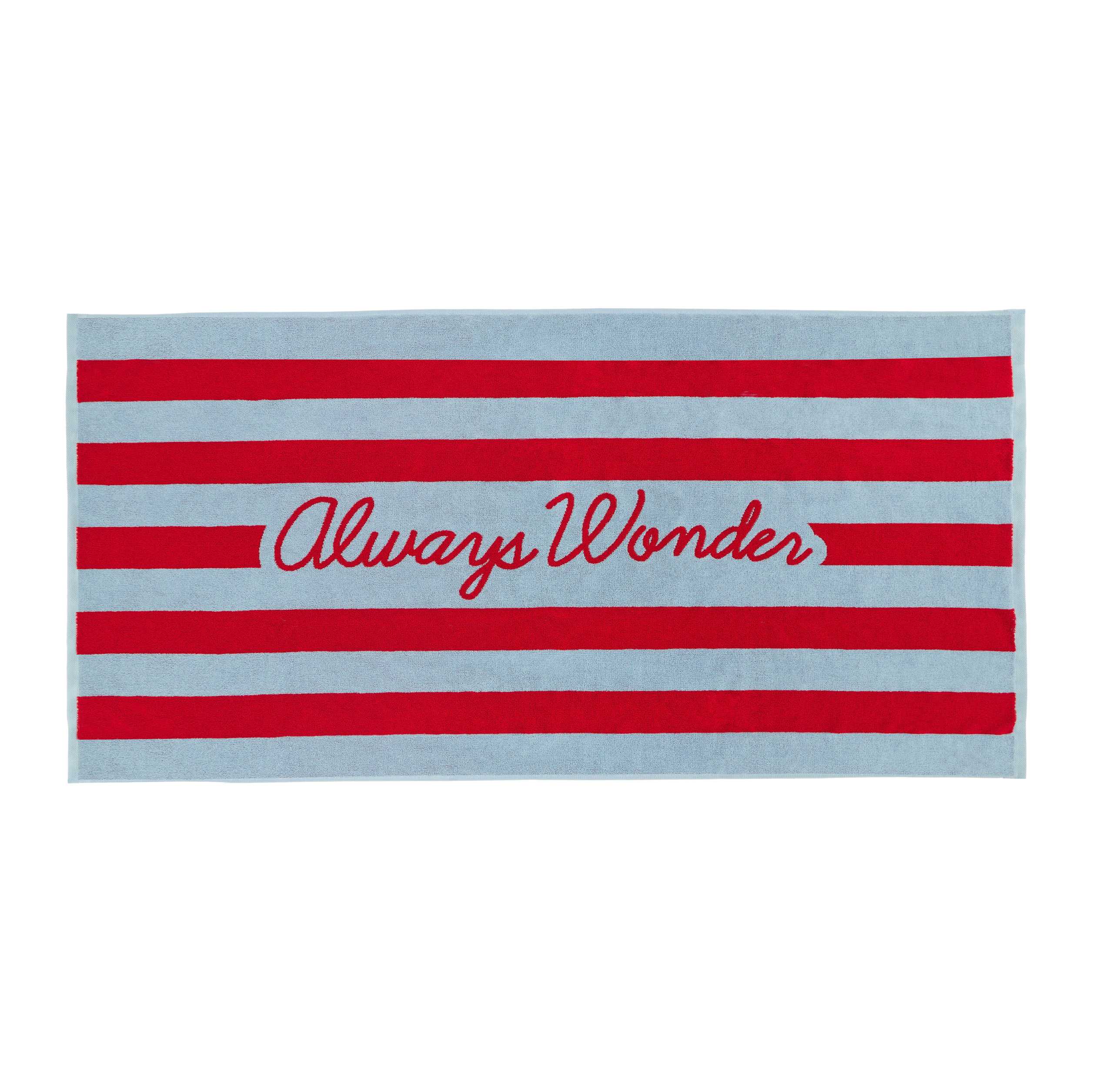 Everyday Comfort Towel | Cherry red with sky blue