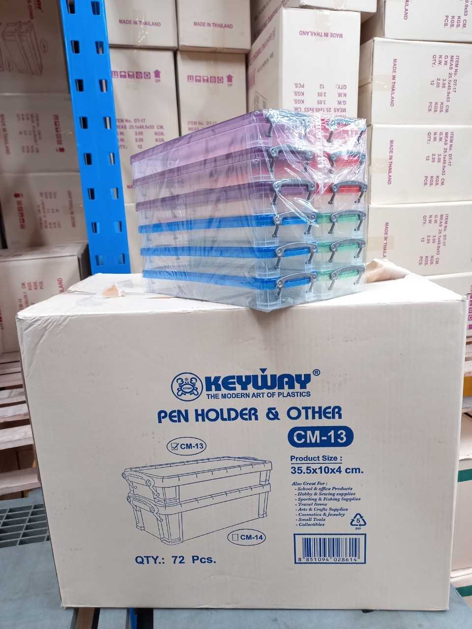 กล่องหูล็อคทรงเตี้ย CM-13 บรรจุ 72 ชิ้น /ลัง
