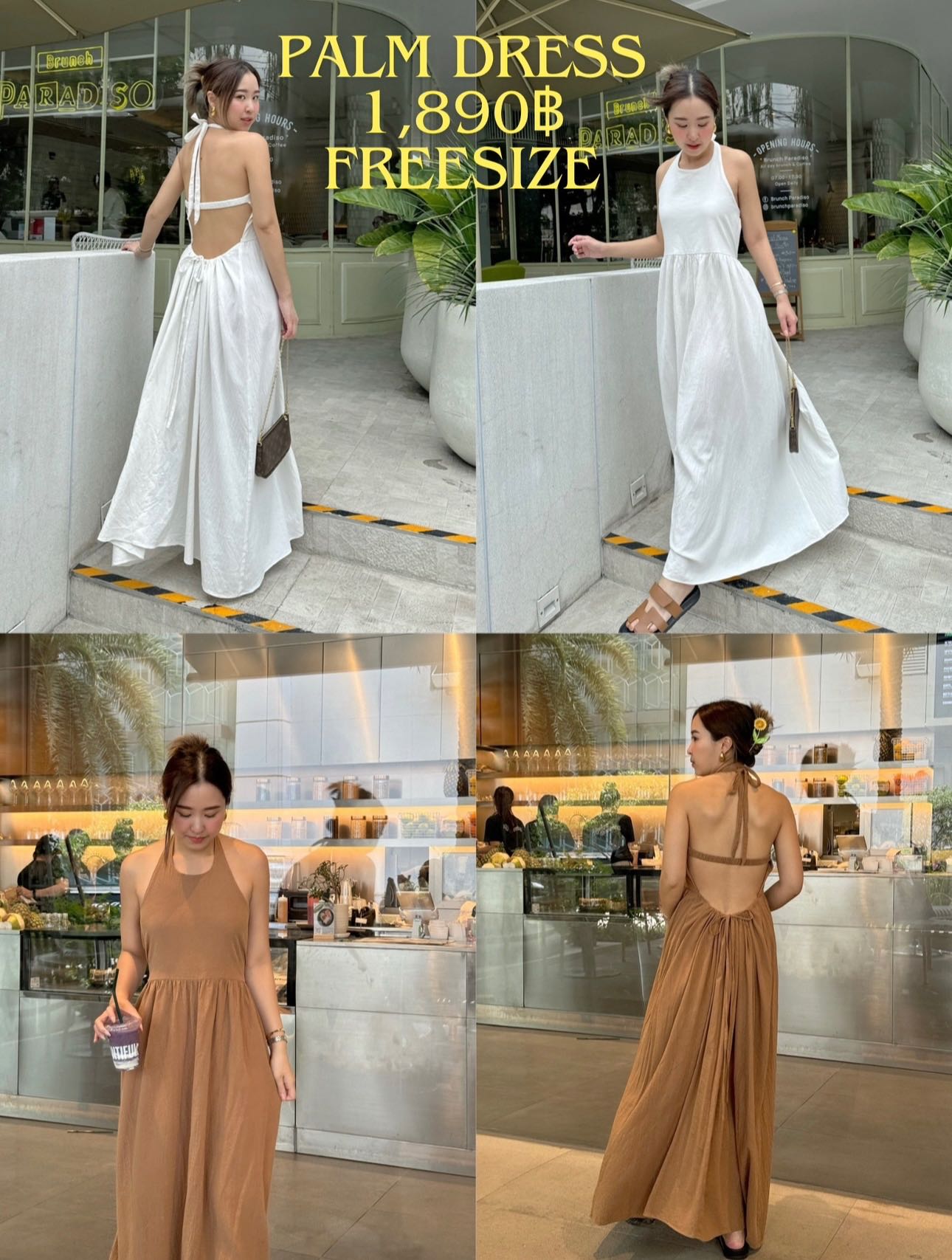 Palm dress (PALMANDPINE) พร้อมส่ง