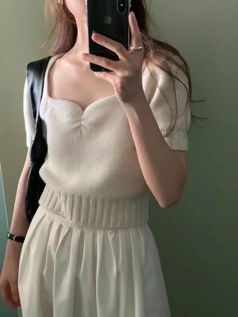 OUCE KOREA🇰🇷 sweet wool knitted top Pre-order 15 day