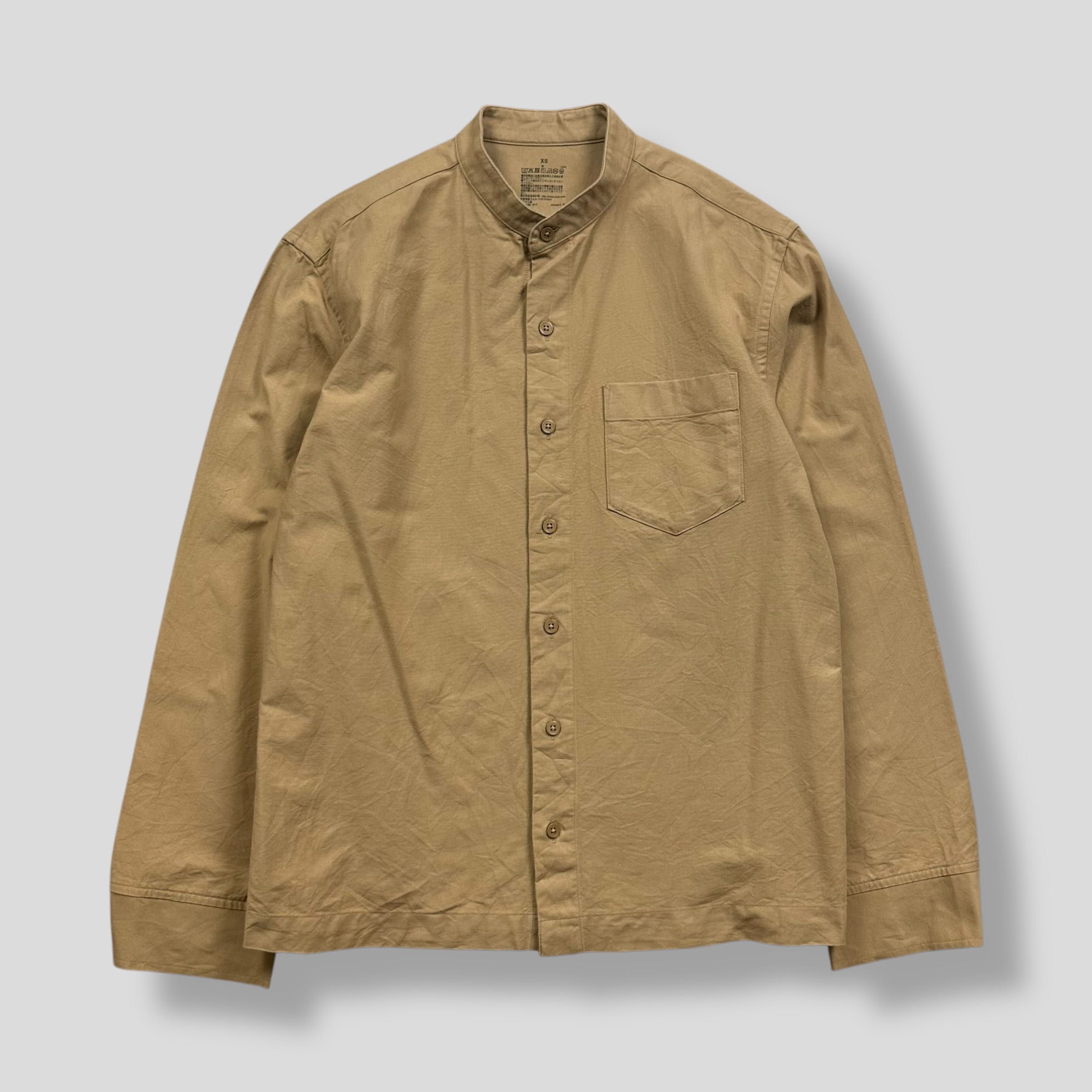 MUJI STAND COLLAR POCKET SHIRT 