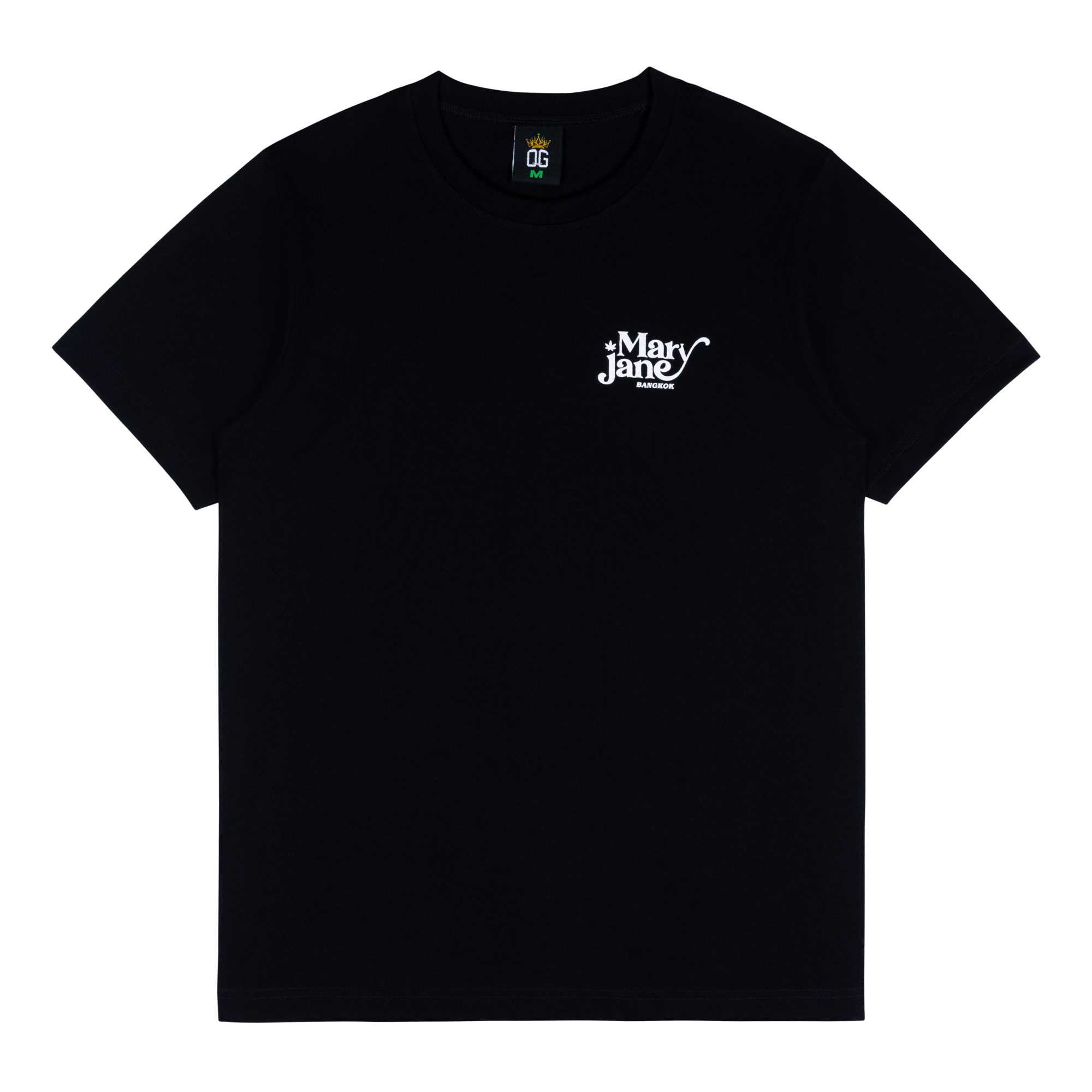 Smoker Gothic Mary Jane Black Graphic Tee (Logo White)