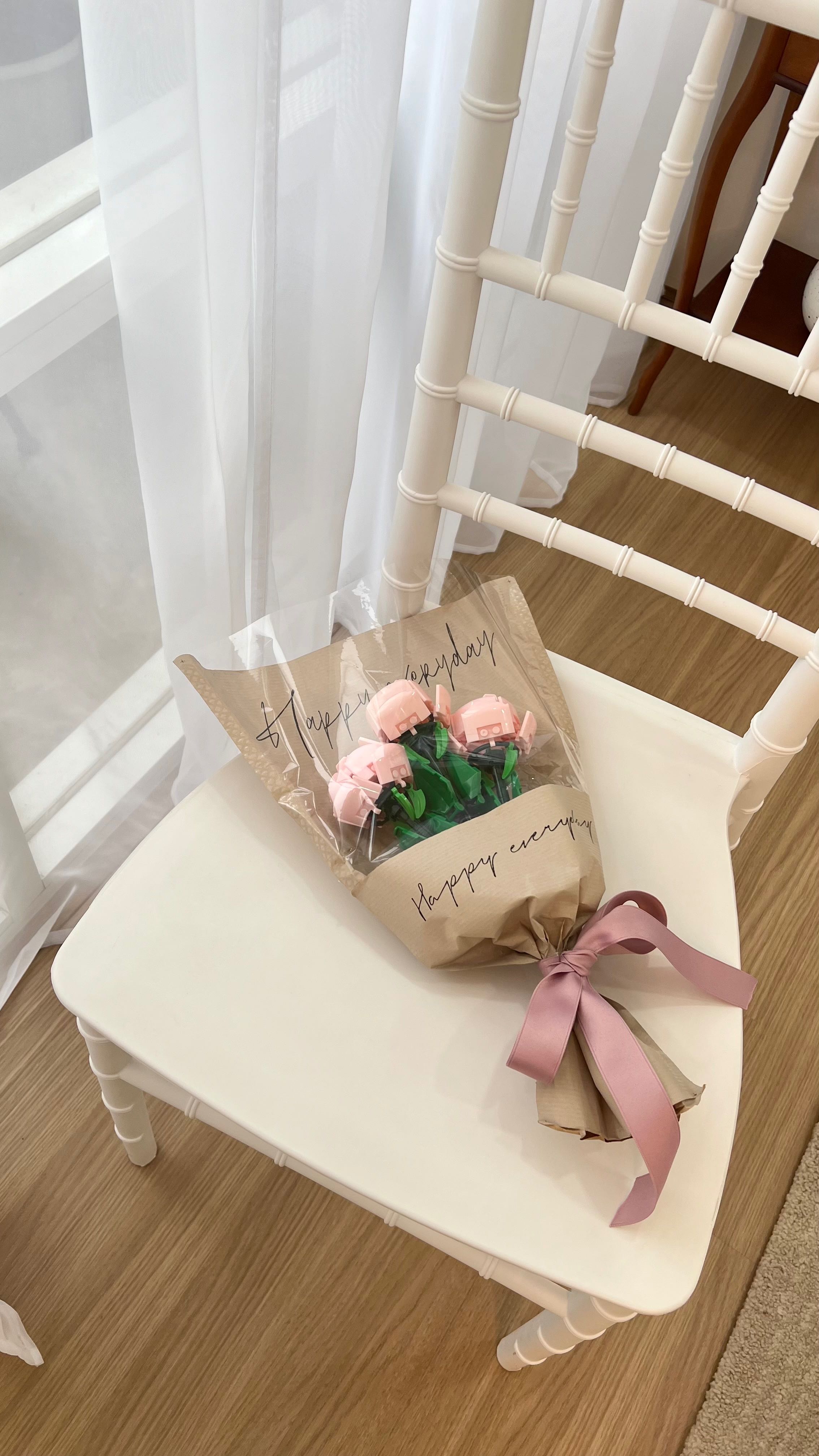  LEGO Pink Rose Bouquet💐 ช่อดอกไม้เลโก้