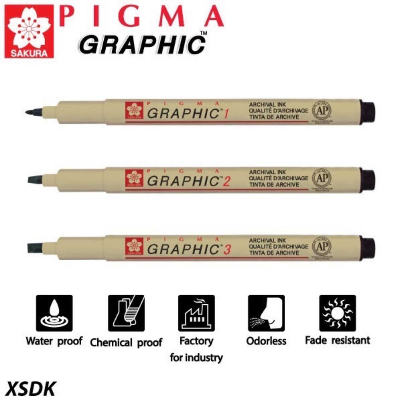 ปากกาตัดเส้น  ซากุระ 0.1 รุ่น micron / Micro Point markers