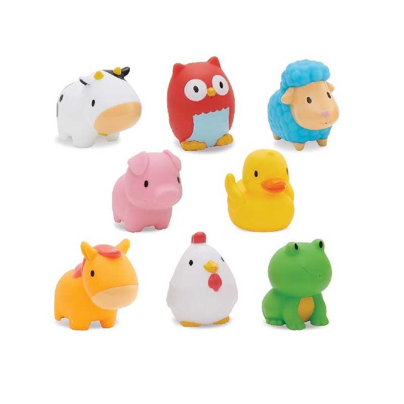 #ของเล่นในน้ำ Munckin : MNK43822 Squirtin' Barnyard Friends - 8pk
