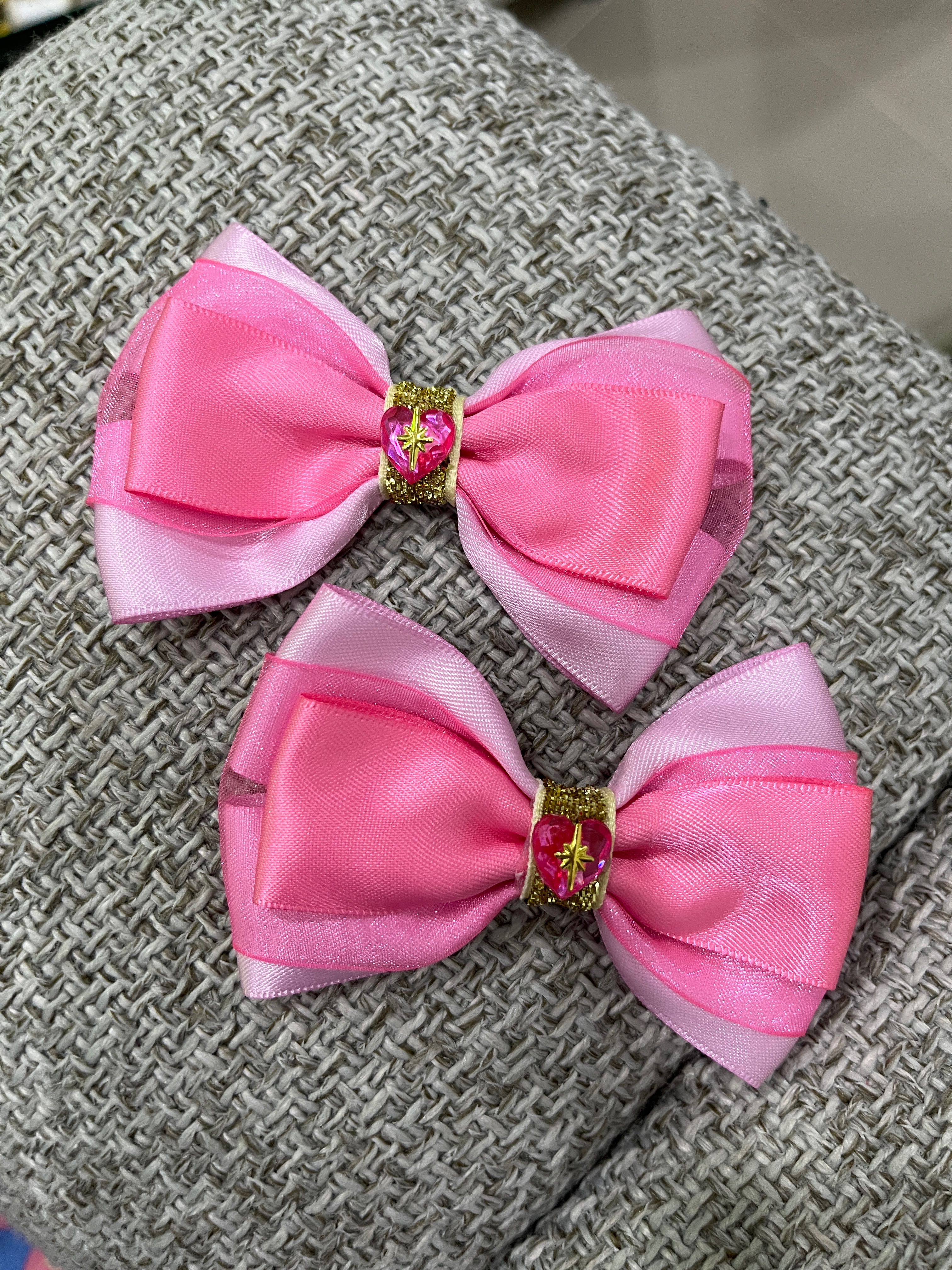 โบว์คู่และโบว์เดี่ยวเจ้าหญิง โบว์ลูกสาว princess collection ลาย Aurora