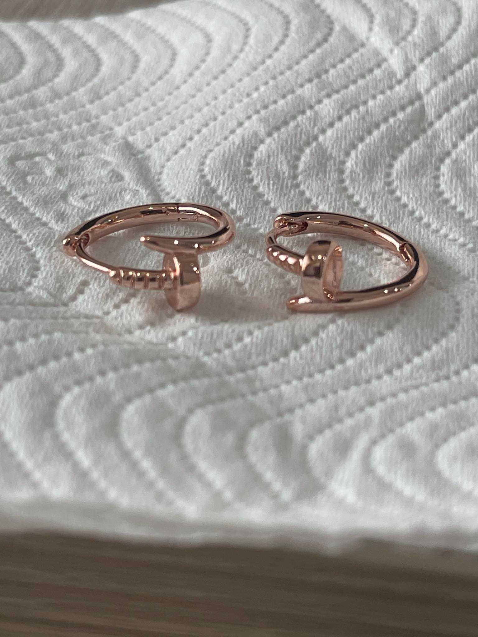 nail hoop earrings