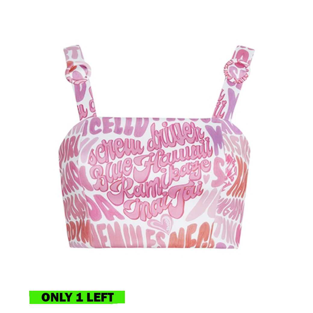 DRUNK IN LOVE BRA TOP – PINK
