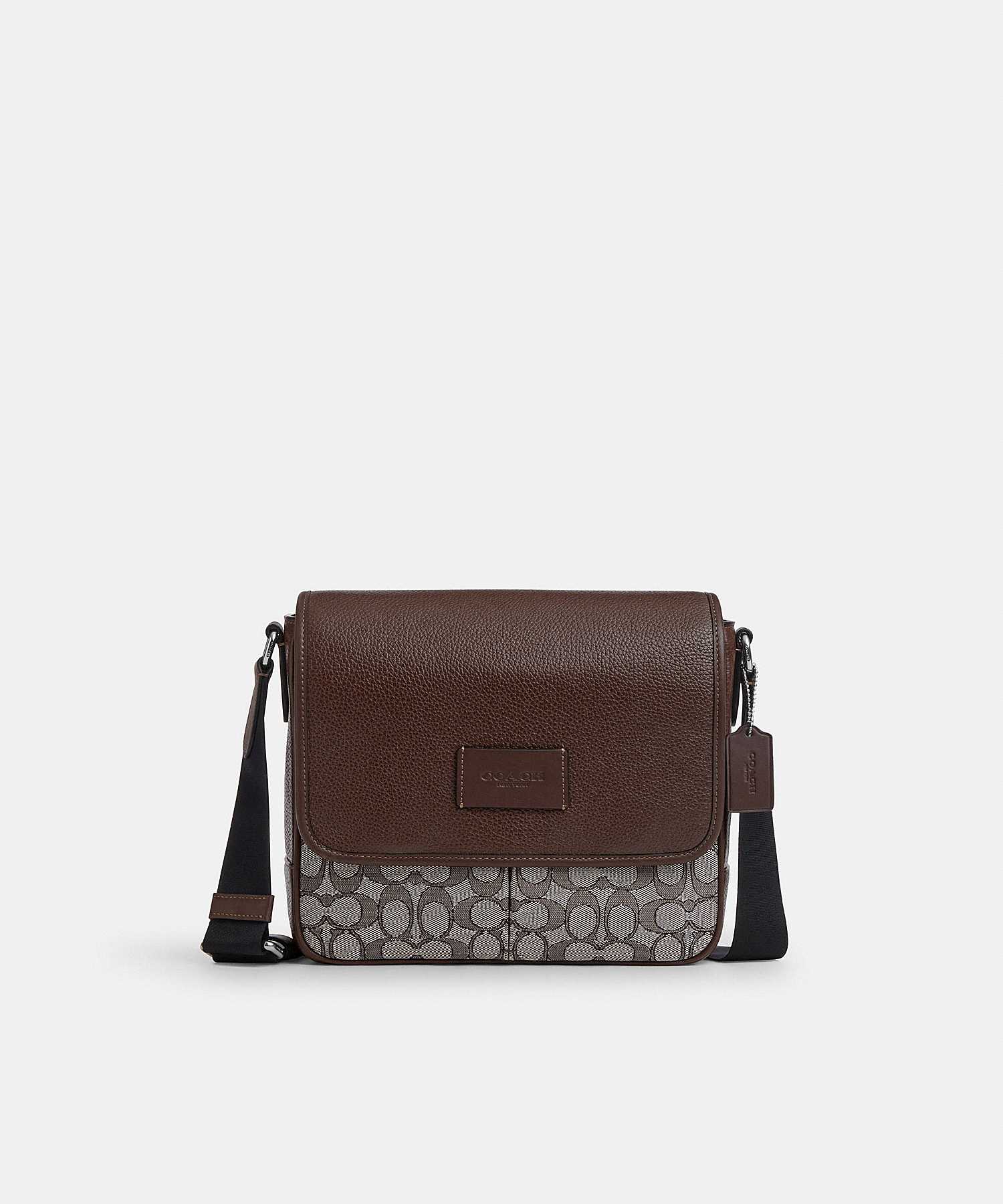 COACH SPRINT MAP BAG 25 IN SIGNATURE JACQUARD CE534 SVS8S